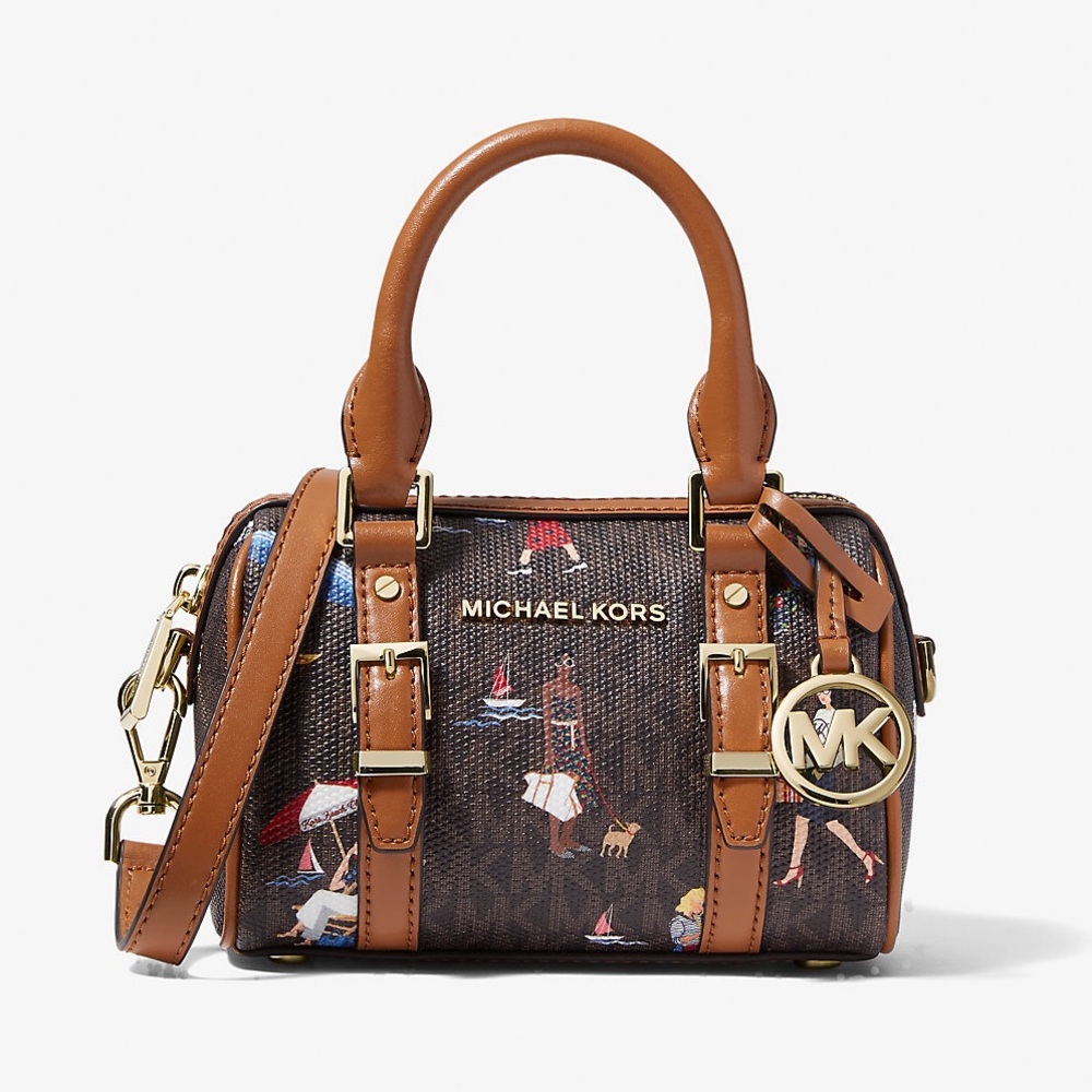 Michael Kors Multicolor Mini Bag with Brown Accents